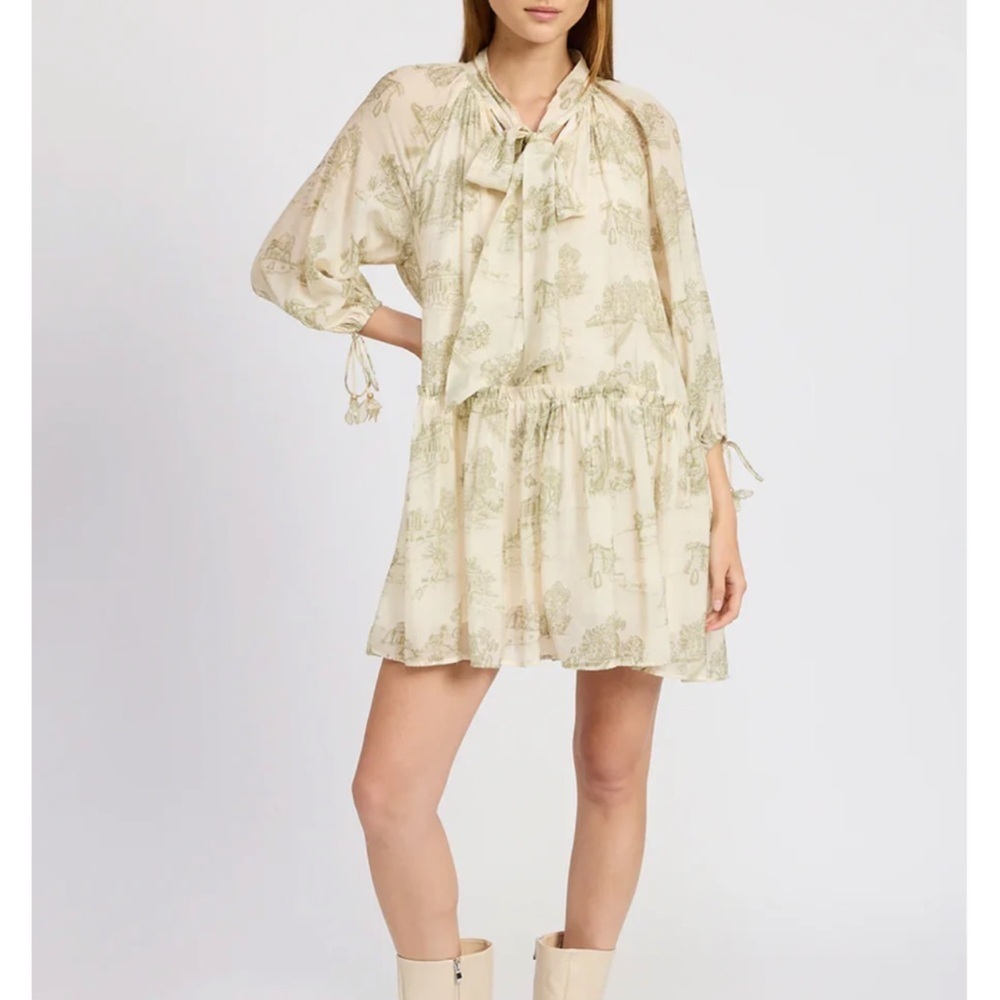 NEW Tuckernuck En Saison Leighton Toile Mini Dress Size S